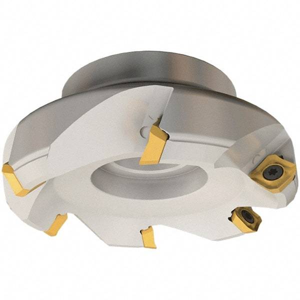 Iscar - 170.7mm Cut Diam, 40mm Arbor Hole, 6.5mm Max Depth of Cut, 45° Indexable Chamfer & Angle Face Mill - 7 Inserts, SE.. 12 Insert, Right Hand Cut, 7 Flutes, Series IscarMill - Industrial Tool & Supply