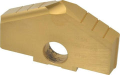 Allied Machine and Engineering - 3-1/4" Diam x 1/2" Thick, Seat Code F, 130° Included Angle Spade Drill Insert - TiN Coated, High Speed Steel, Series F - Industrial Tool & Supply