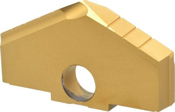 Allied Machine and Engineering - 3-1/2" Diam x 1/2" Thick, Seat Code F, 130° Included Angle Spade Drill Insert - TiN Coated, High Speed Steel, Series F - Industrial Tool & Supply