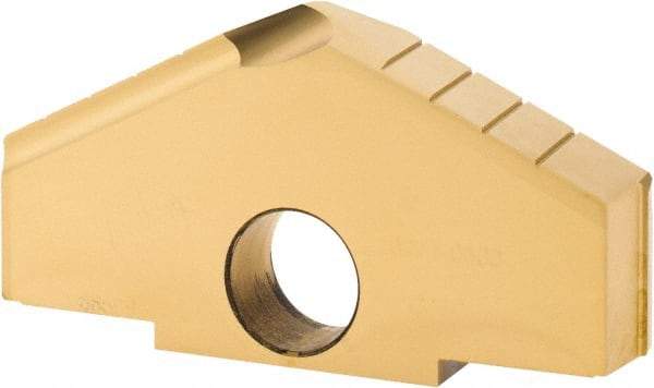 Allied Machine and Engineering - 4" Diam x 5/16" Thick, Seat Code G, 130° Included Angle Spade Drill Insert - TiN Coated, High Speed Steel, Series G - Industrial Tool & Supply