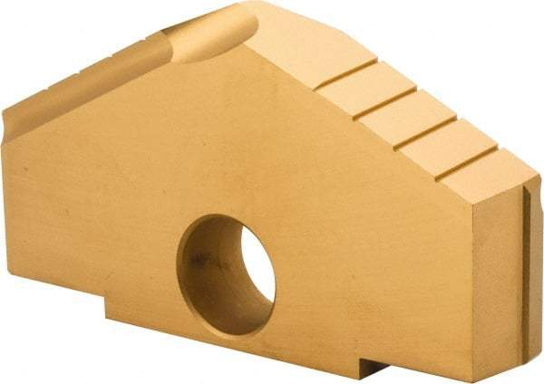 Allied Machine and Engineering - 4-1/4" Diam x 11/16" Thick, Seat Code H, 130° Included Angle Spade Drill Insert - TiN Coated, High Speed Steel, Series H - Industrial Tool & Supply