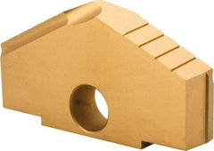 Allied Machine and Engineering - 4-1/4" Diam x 11/16" Thick, Seat Code H, 130° Included Angle Spade Drill Insert - TiN Coated, High Speed Steel, Series H - Industrial Tool & Supply