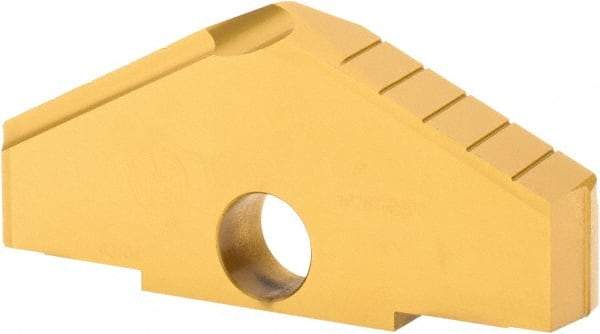 Allied Machine and Engineering - 5" Diam x 11/16" Thick, Seat Code H, 130° Included Angle Spade Drill Insert - TiN Coated, High Speed Steel, Series H - Industrial Tool & Supply