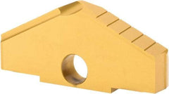 Allied Machine and Engineering - 5" Diam x 11/16" Thick, Seat Code H, 130° Included Angle Spade Drill Insert - TiN Coated, High Speed Steel, Series H - Industrial Tool & Supply