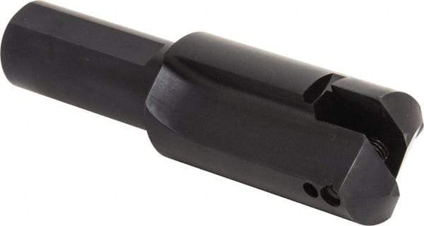 Allied Machine and Engineering - Series E, 2-1/2 to 3-3/8" Diam, 1-3/4" Diam Straight Shank, Straight Flute Spade Drill - 5-1/2" Max Depth, 6-1/16" Body Length, 9" OAL, Short Length - Industrial Tool & Supply