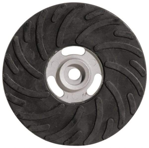 Made in USA - 7" Diam Locking Nut Disc Backing Pad - Medium Density, 8,500 RPM - Industrial Tool & Supply