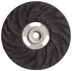 Made in USA - 7" Diam Locking Nut Disc Backing Pad - Soft Density, 8,500 RPM - Industrial Tool & Supply