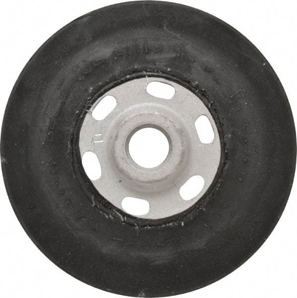 Made in USA - 4-1/2" Diam Disc Backing Smooth Backing Pad - 5/8" Shank Diam, Soft Density, 11,000 RPM - Industrial Tool & Supply