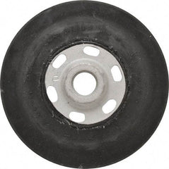 Made in USA - 4-1/2" Diam Disc Backing Smooth Backing Pad - 5/8" Shank Diam, Soft Density, 11,000 RPM - Industrial Tool & Supply