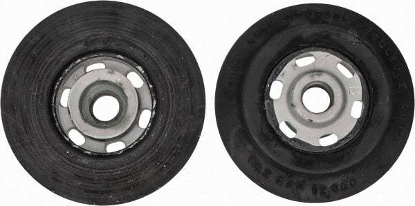 Made in USA - 4" Diam Disc Backing Smooth Backing Pad - Medium Density, 12,000 RPM - Industrial Tool & Supply