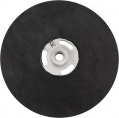 Made in USA - 9" Diam Locking Nut Disc Backing Pad - Medium Density, 6,500 RPM - Industrial Tool & Supply