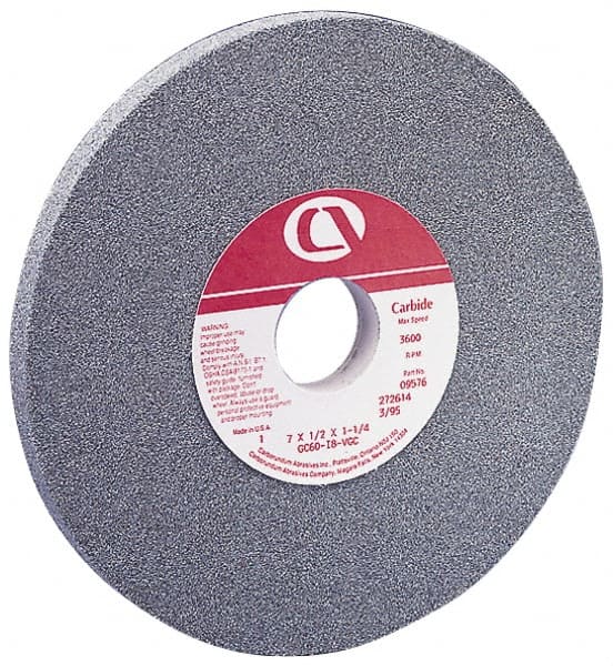 Grier Abrasives - 8" Diam x 1-1/4" Hole x 3/4" Thick, I Hardness, 60 Grit Surface Grinding Wheel - Industrial Tool & Supply