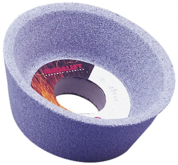 Grier Abrasives - 4 Inch Diameter x 1-1/4 Inch Hole x 1-1/2 Inch Thick, 46 Grit Tool and Cutter Grinding Wheel - Industrial Tool & Supply