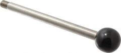 Gibraltar - 1/2-13 Stem, 1.38" Knob Diam, 1/2" Shaft Diam, Type A Gear Lever Arm with Ball Knob - 0.63" Thread Length, 7.58" Handle Length, Stainless Steel Shaft, Phenolic Knob - Industrial Tool & Supply