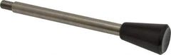 Gibraltar - 5/16-18 Stem, 0.98" Knob Diam, 5/16" Shaft Diam, Type C Gear Lever with Taper End - 0.51" Thread Length, 5.43" Handle Length, Stainless Steel Shaft, Phenolic Knob - Industrial Tool & Supply