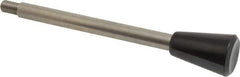 Gibraltar - M8x1.25 Stem, 0.98" Knob Diam, 0.39" Shaft Diam, Type C Gear Lever with Taper End - 0.51" Thread Length, 5.43" Handle Length, Stainless Steel Shaft, Phenolic Knob - Industrial Tool & Supply