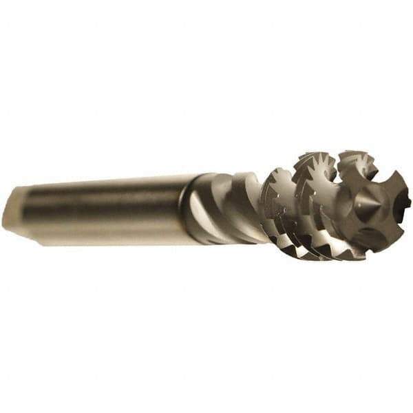 Emuge - M16x2.00 Metric 4 Flute 6H Modified Bottoming Spiral Flute Tap - Cobalt, GLT-1 Finish, 110mm OAL, Right Hand Flute, Right Hand Thread, Series Enorm - Industrial Tool & Supply