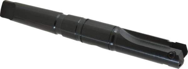 Allied Machine and Engineering - Series B, 1-1/4 to 1-3/4" Diam, 4MT Taper Shank, Straight Flute Spade Drill - 3-1/2" Max Depth, 6-1/32" Body Length, 10-1/16" OAL, Short Length, Through Coolant - Industrial Tool & Supply
