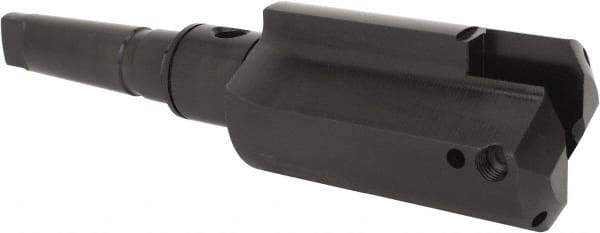 Allied Machine and Engineering - Series H, 4 to 8-1/2" Diam, 5MT Taper Shank, Straight Flute Spade Drill - 7" Max Depth, 11-1/8" Body Length, 15-7/16" OAL, Short Length, Through Coolant - Industrial Tool & Supply