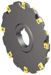 Kennametal - Arbor Hole Connection, 1/2" Cutting Width, 2-7/8" Depth of Cut, 8" Cutter Diam, 1-1/2" Hole Diam, 18 Tooth Indexable Slotting Cutter - 90° LN Toolholder, LNE 1255... Insert - Industrial Tool & Supply