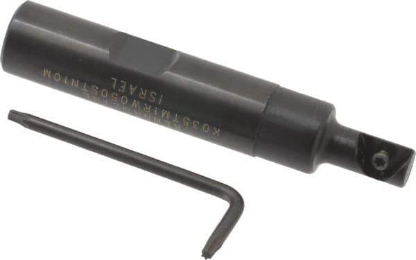 Kennametal - 0.354" Cut Diam, 0.47" Max Depth of Cut, 1/2" Shank Diam, Internal/External Indexable Thread Mill - Insert Style STN 10, 0.41" Insert Size, 1 Insert, Toolholder Style K035, 2.72" OAL - Industrial Tool & Supply
