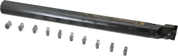 Kennametal - Right Hand Cut, 1" Shank Width Indexable Threading Toolholder - 12" OAL, N.3L Insert Compatibility, A16NER3 Toolholder, Series Top Notch - Industrial Tool & Supply