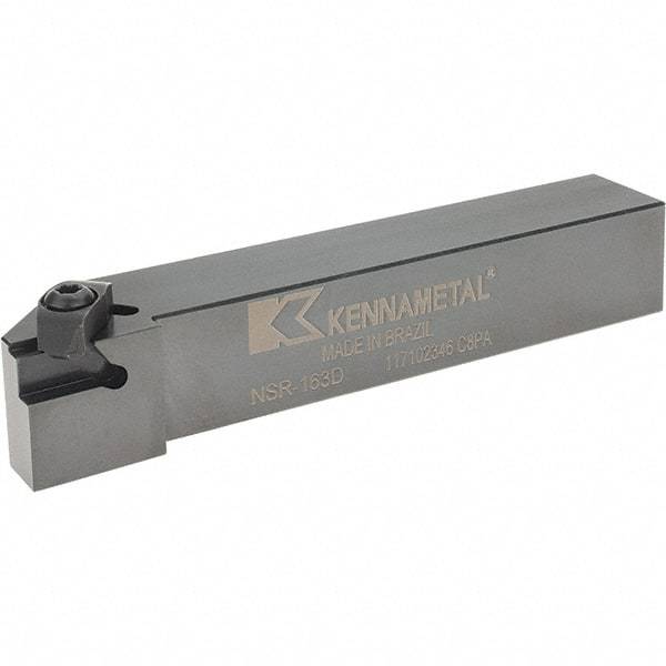 Kennametal - Right Hand Cut, 1" Shank Width x 1" Shank Height Indexable Threading Toolholder - 6" OAL, N.3R Insert Compatibility, NSR163D Toolholder, Series Top Notch - Industrial Tool & Supply