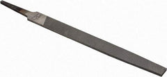 Nicholson - 6" Long, Smooth Cut, Mill American-Pattern File - Single Cut, 7/64" Overall Thickness, Tang - Industrial Tool & Supply