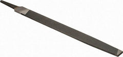 Nicholson - 8" Long, Smooth Cut, Mill American-Pattern File - Single Cut, 9/64" Overall Thickness, Tang - Industrial Tool & Supply