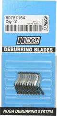 Noga - N1 Right-Handed Cobalt Deburring Swivel Blade - Use on Cross Hole, Hole Edge & Straight Edge Surfaces - Industrial Tool & Supply