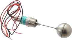 Gems Sensors - 1" Thread, 900 Max psi, 300°F Max, Liquid Level Side Mounted Float Switches - 0.9 Float SG, Stainless Steel Stem, Side Mounting Switch for Broad Range of Chemicals, N.O./N.C. Switch Logic - Industrial Tool & Supply