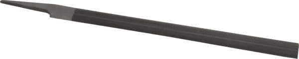 Nicholson - 12" Long, Smooth Cut, Half Round American-Pattern File - Single, Double Cut, 0.3438" Overall Thickness, Tang - Industrial Tool & Supply