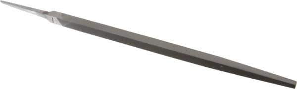 Nicholson - 12" Long, Smooth Cut, Square American-Pattern File - Double Cut, Tang - Industrial Tool & Supply