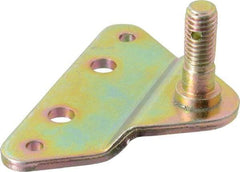Value Collection - 0.39" Diam Yellow Zinc Offset Bracket - For Hydraulic Dampers & Gas Springs - Industrial Tool & Supply