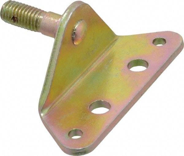 Value Collection - M8 x 1.25 Yellow Zinc Angle Bracket - For Hydraulic Dampers & Gas Springs - Industrial Tool & Supply