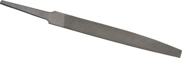 Nicholson - 4" Long, Smooth Cut, Knife American-Pattern File - Double Cut, 7/64" Overall Thickness, Tang - Industrial Tool & Supply