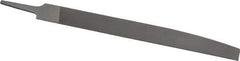 Nicholson - 10" Long, Smooth Cut, Knife American-Pattern File - Double Cut, 1/4" Overall Thickness, Tang - Industrial Tool & Supply