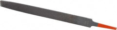 Simonds File - 8" Long, Bastard Cut, Flat American-Pattern File - Double Cut, 7/32" Overall Thickness, Tang - Industrial Tool & Supply