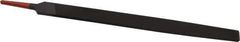 Simonds File - 12" Long, Smooth Cut, Flat American-Pattern File - Double Cut, 9/32" Overall Thickness, Tang - Industrial Tool & Supply