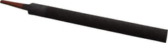 Simonds File - 8" Long, Smooth Cut, Half Round American-Pattern File - Double Cut, 7/32" Overall Thickness, Tang - Industrial Tool & Supply
