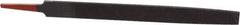 Simonds File - 8" Long, Smooth Cut, Mill American-Pattern File - Single Cut, 9/64" Overall Thickness, Tang - Industrial Tool & Supply
