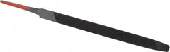 Simonds File - 6" Long, Bastard Cut, Taper American-Pattern File - Single Cut, 15/32" Overall Thickness, Tang - Industrial Tool & Supply