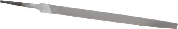 Nicholson - 8" Long, Smooth Cut, Triangle American-Pattern File - Double Cut, Tang - Industrial Tool & Supply