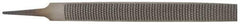 Nicholson - 8" Long x 29/32" Wide x 1/4" Thick Cabinet Half Round Rasp - Second Cut - Industrial Tool & Supply
