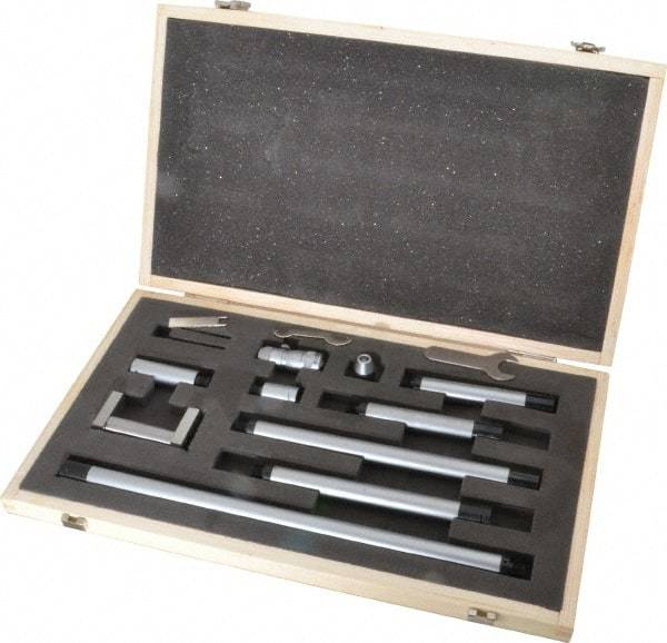 SPI - 2 to 40 Inch Range, Carbide Mechanical Inside Tubular Micrometer - 0.001 Inch Graduation, 0.0001 Inch Accuracy - Industrial Tool & Supply