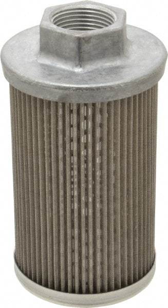 Flow Ezy Filters - 60 Mesh, 38 LPM, 10 GPM, 3.3" Diam, Female Suction Strainer without Bypass - 1 Port NPT, 5.8" Long - Industrial Tool & Supply