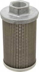 Flow Ezy Filters - 60 Mesh, 38 LPM, 10 GPM, 3.3" Diam, Female Suction Strainer without Bypass - 1 Port NPT, 5.8" Long - Industrial Tool & Supply