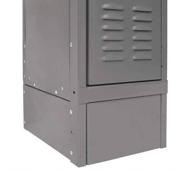 Hallowell - 6" High x 12" Deep, Locker Closed Side Base - Industrial Tool & Supply