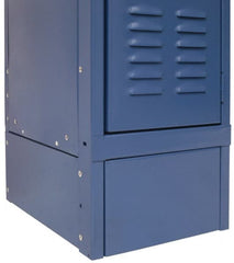 Hallowell - 6" High x 18" Deep, Locker Closed Side Base - Industrial Tool & Supply