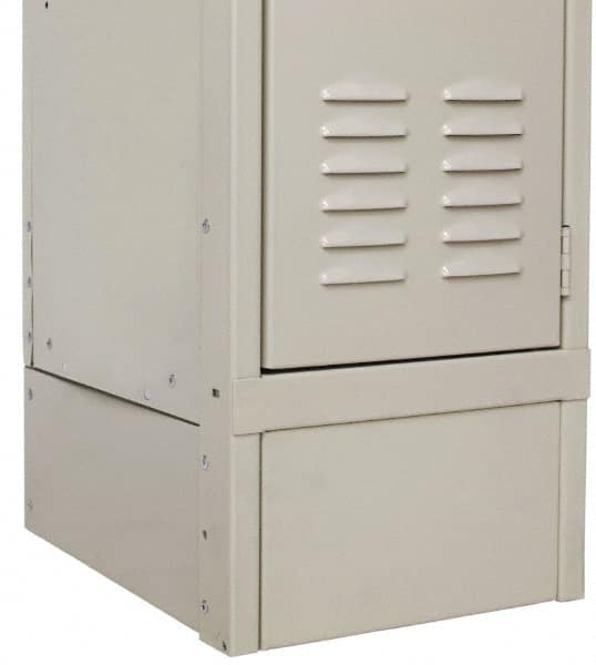 Hallowell - 6" High x 21" Deep, Locker Closed Side Base - Industrial Tool & Supply